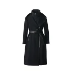 Mackage Shia-LG 2-In-1 Double-Face Wool Coat in Black