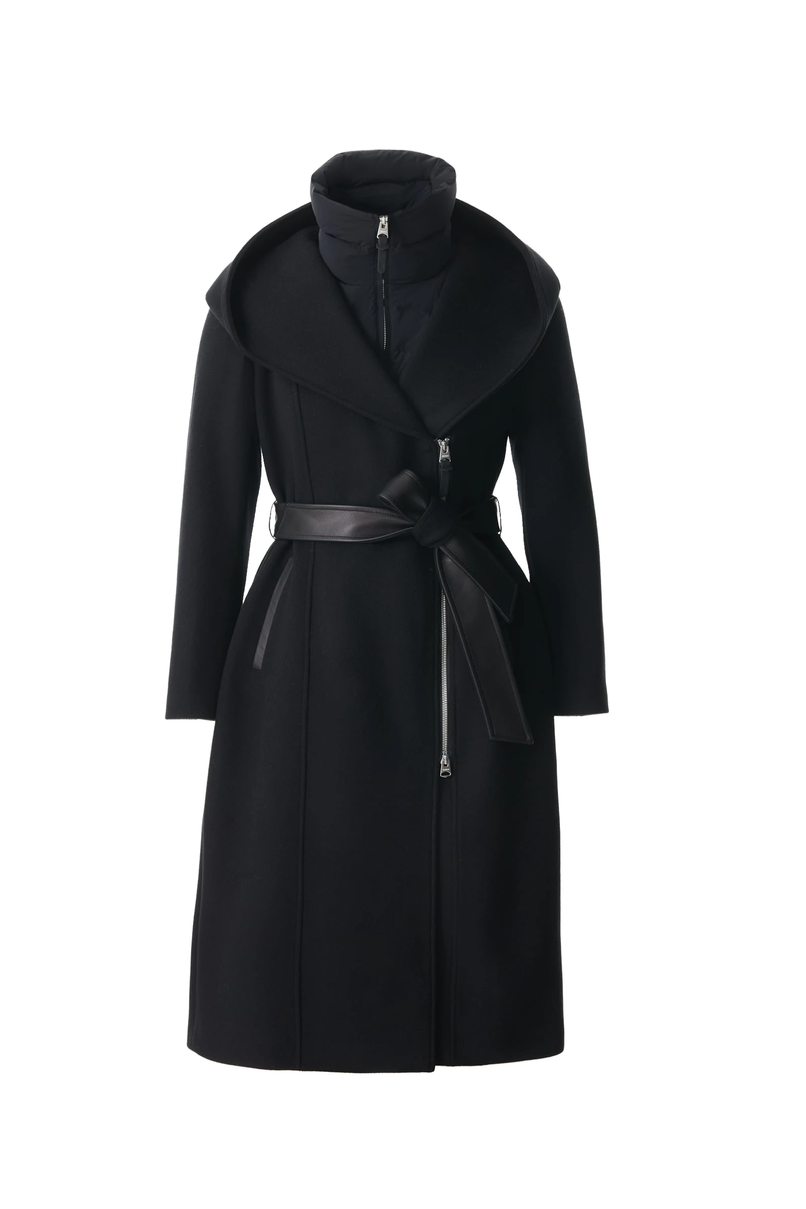 Mackage Shia-LG 2-In-1 Double-Face Wool Coat in Black Mackage Shia-LG 2-In-1 Double-Face Wool Coat in Black