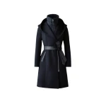 Mackage Shia-SLB 2-In-1 Double-Face Wool Coat in Black