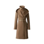 Mackage Shia-SLB 2-In-1 Double-Face Wool Coat in Otter
