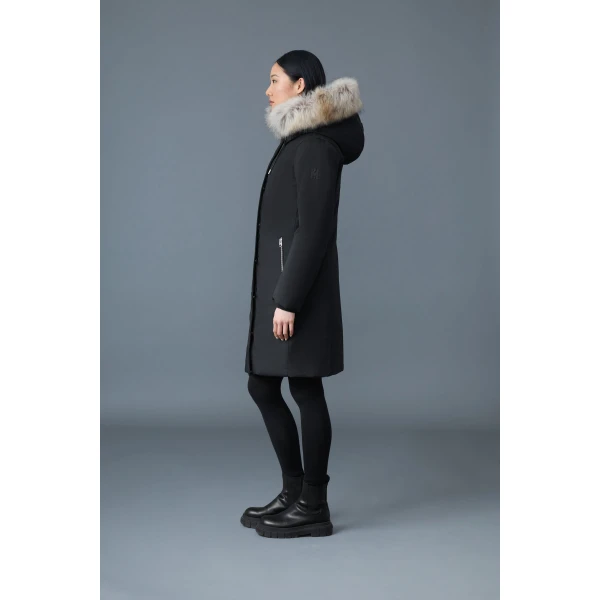 shiloh-f 2-in-1 fitted down coat black