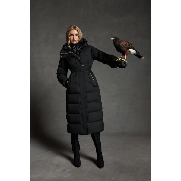 Mackage Shyla-NF 2-In-1 Down Coat in Black, view 2 | Coats | Coveti