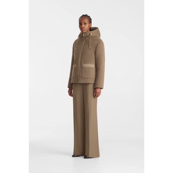 singa reversible recycled nylon jacket truffle brown