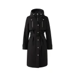 Mackage Siobhan Down Trench Coat in Black