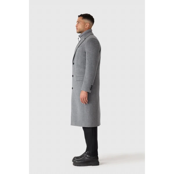 Mackage Skai-LG 3-In-1 Wool Coat in Carbon Mix