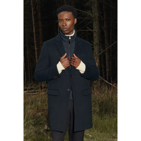 Mackage Skai-SLB 3-In-1 Wool Coat in Black