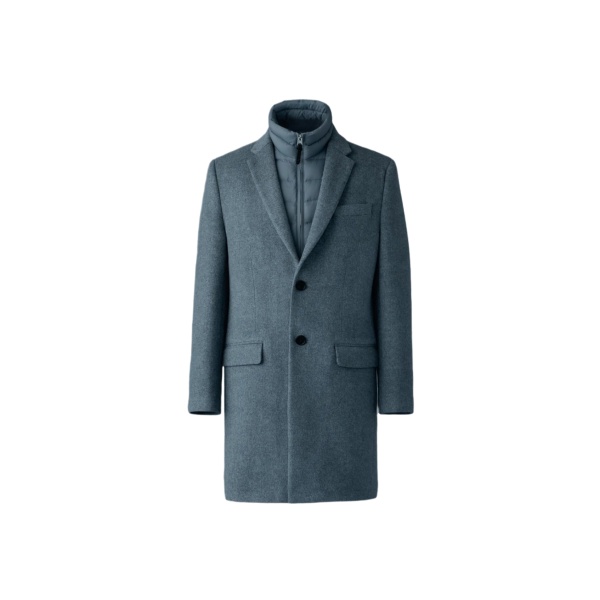 Mackage Skai-SLB 3-In-1 Wool Coat in Carbon Mix