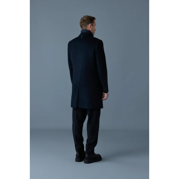 Mackage Skai-SLB 3-In-1 Wool Coat in Navy