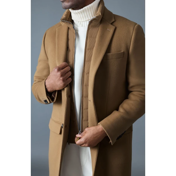 Mackage Skai-SLB 3-In-1 Wool Coat in Otter
