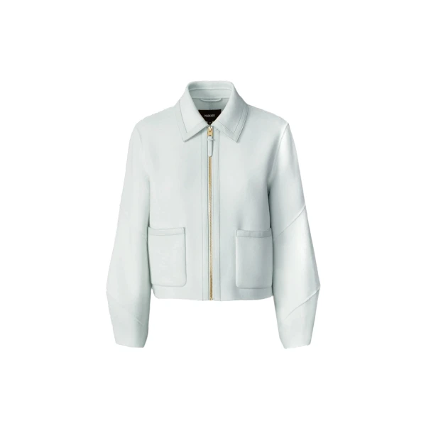 Mackage Solana Double-Face Wool Balloon Sleeved Short Jacket in Cream