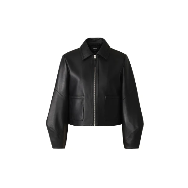mackage solana-l relaxed fit leather bomber