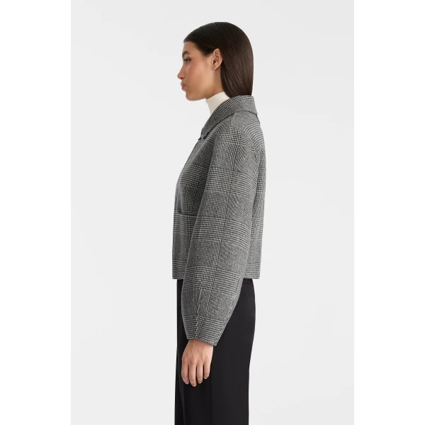 solana-pl wool jacket black-cream