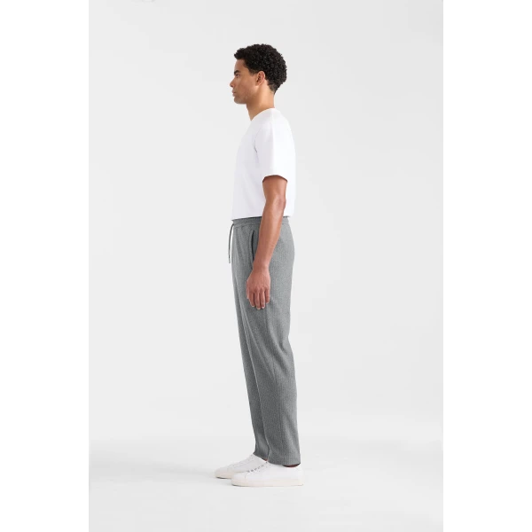 Mackage Stanley-K Brushed Knit Pants in Light Grey Mix-Cream