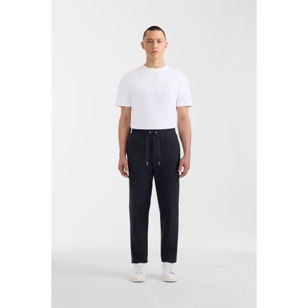 Mackage Stanley-K Brushed Knit Pants in Navy-Cream