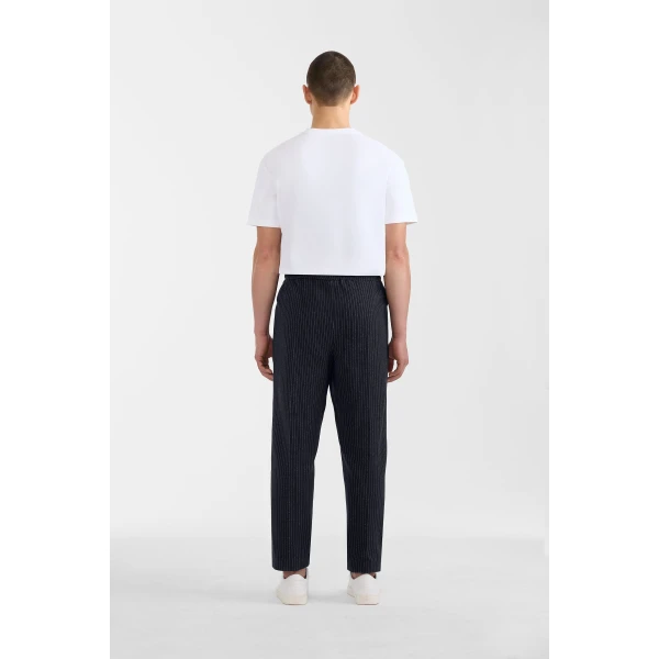 Mackage Stanley-K Brushed Knit Pants in Navy-Cream
