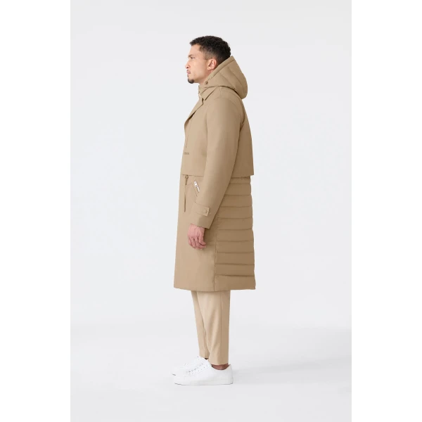 Mackage Sterling 2-In-1 Long Trench Coat in Light Camel