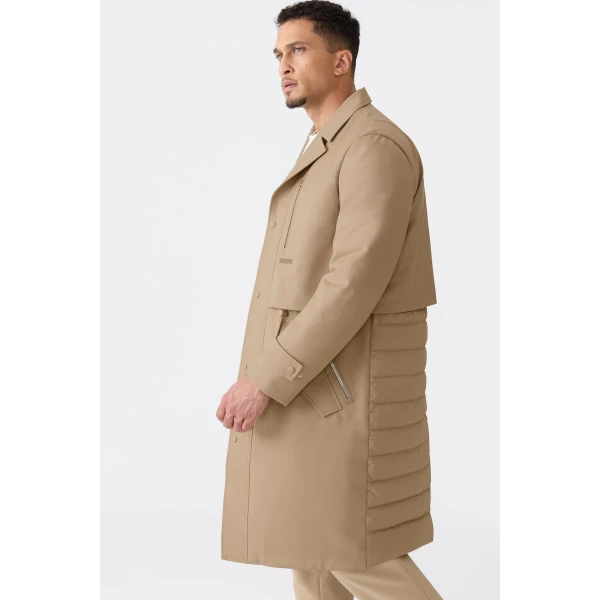 Mackage Sterling 2-In-1 Long Trench Coat in Light Camel