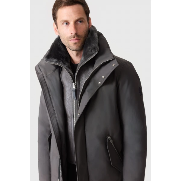 Mackage Sullivan 2-In-1 Down Coat in Carbon