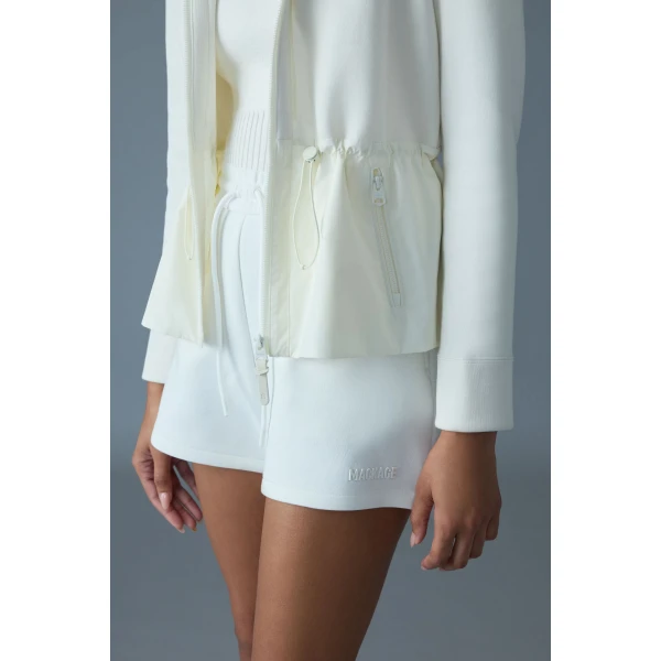 Mackage Summer-R Drawstring Shorts in Cream
