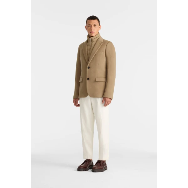 Mackage Sutton 3-In-1 Wool Coat in Light Camel