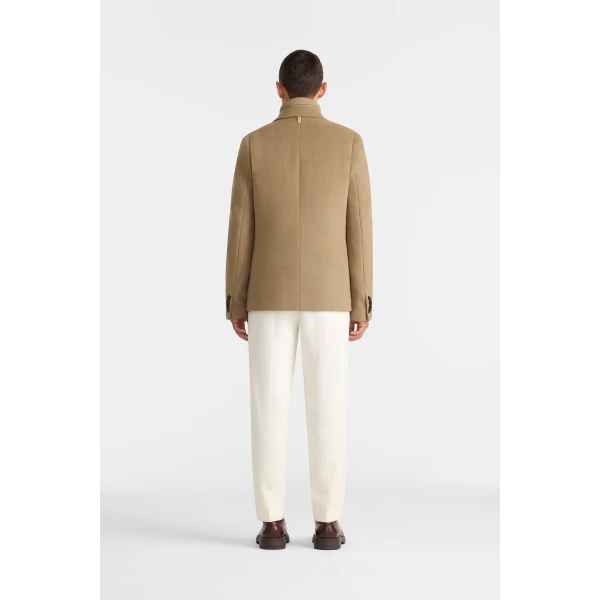 Mackage Sutton 3-In-1 Wool Coat in Light Camel