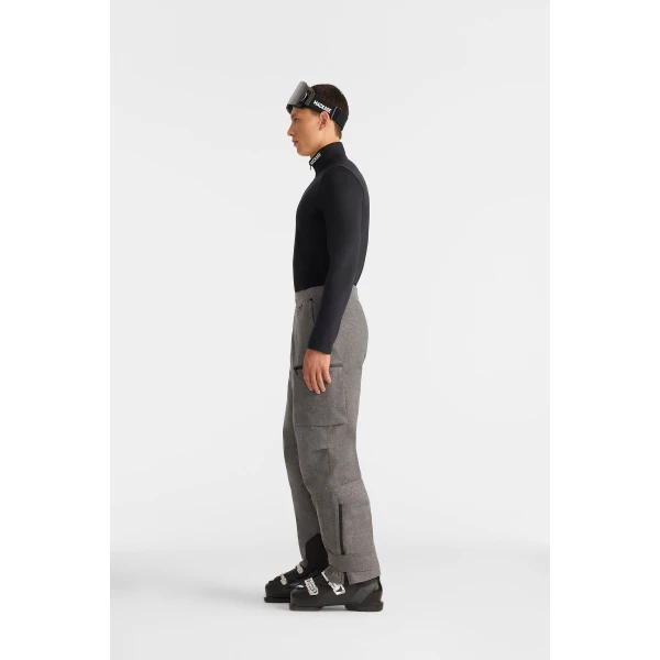 Mackage Tate-FN Flannel Shell Ski Pants in Grey Mix, view 5 | Pants | Coveti