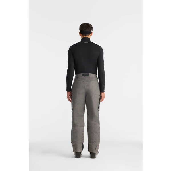 Mackage Tate-FN Flannel Shell Ski Pants in Grey Mix, view 6 | Pants | Coveti