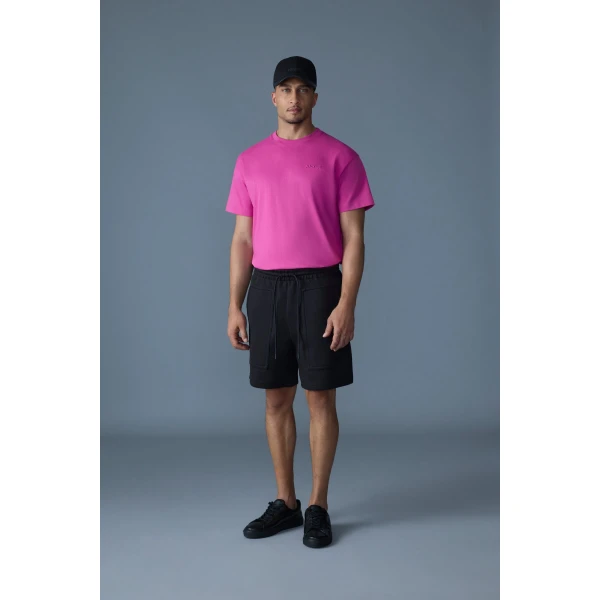 Mackage Tee-R Tee-Shirt with MACKAGE Silicone Logo in Azalea