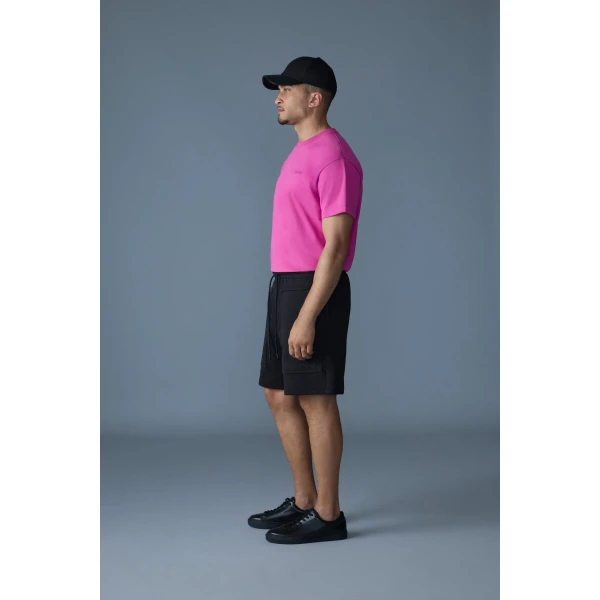 Mackage Tee-R Tee-Shirt with MACKAGE Silicone Logo in Azalea