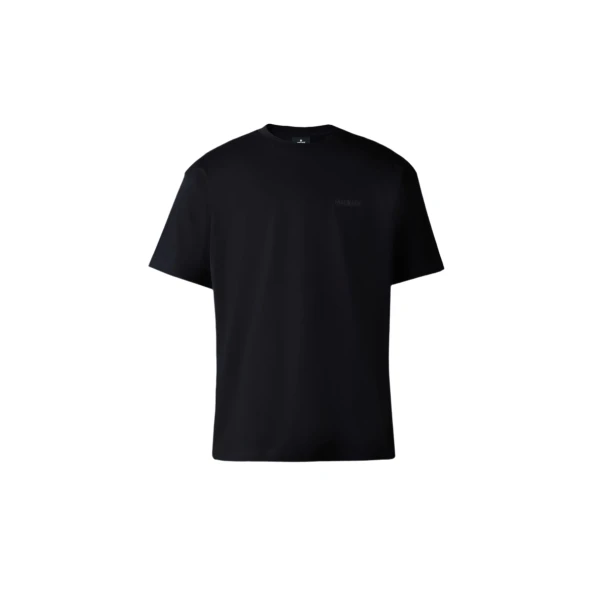 Tee-R Tee-Shirt with MACKAGE Silicone Logo in Black