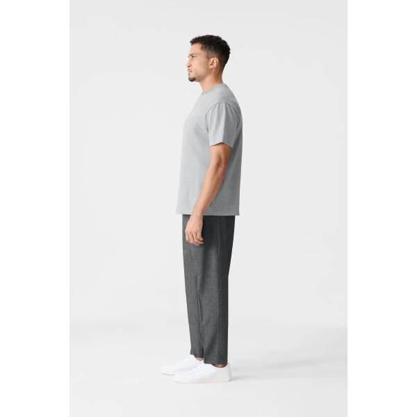 Mackage Tee-R Tee-Shirt with MACKAGE Silicone Logo in Light Grey Mix