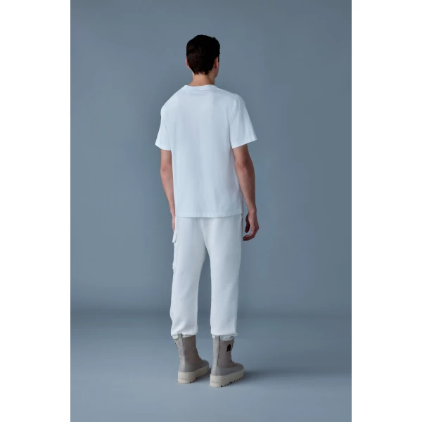 Mackage Tee-R Tee-Shirt with MACKAGE Silicone Logo in White