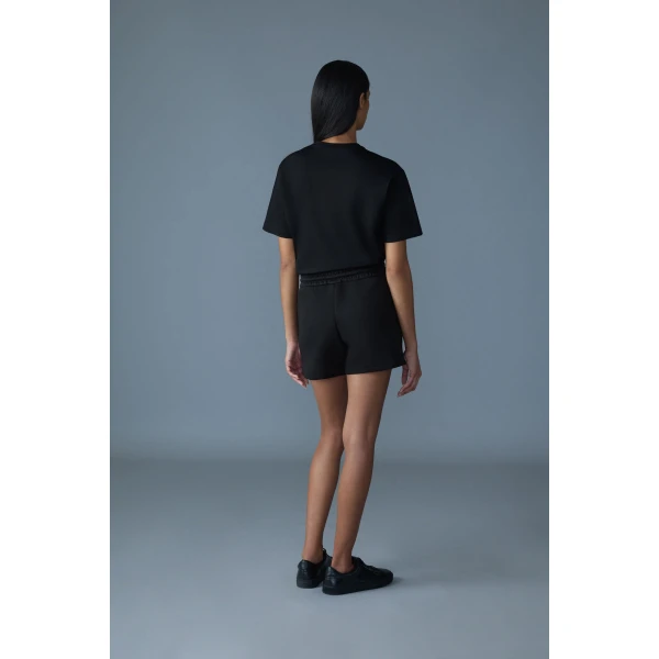 Mackage Tee-W T-Shirt with Mackage Silicone Logo in Black