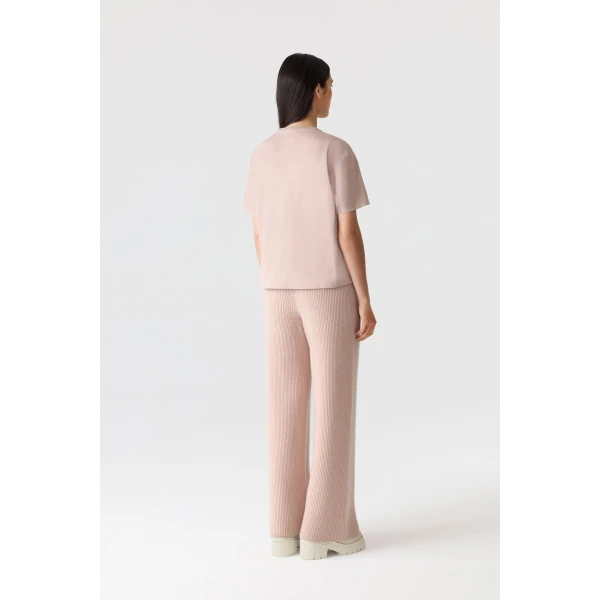 Mackage Tee-W T-Shirt with Mackage Silicone Logo in Sepia Rose