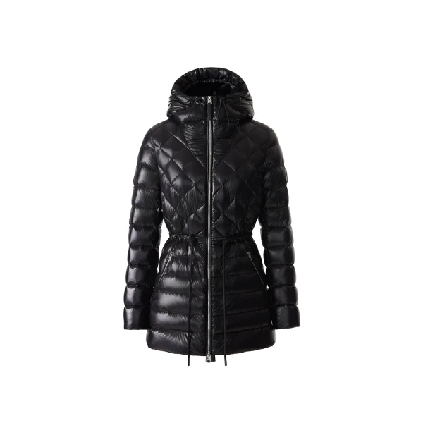 Mackage Tooky Diamond Quilted Light Down Jacket in Black