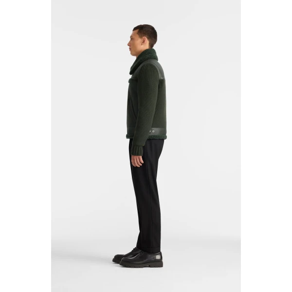 Mackage Torrian Mixed Media Jacket in Evergreen