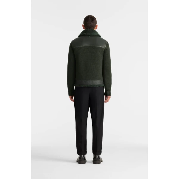 Mackage Torrian Mixed Media Jacket in Evergreen