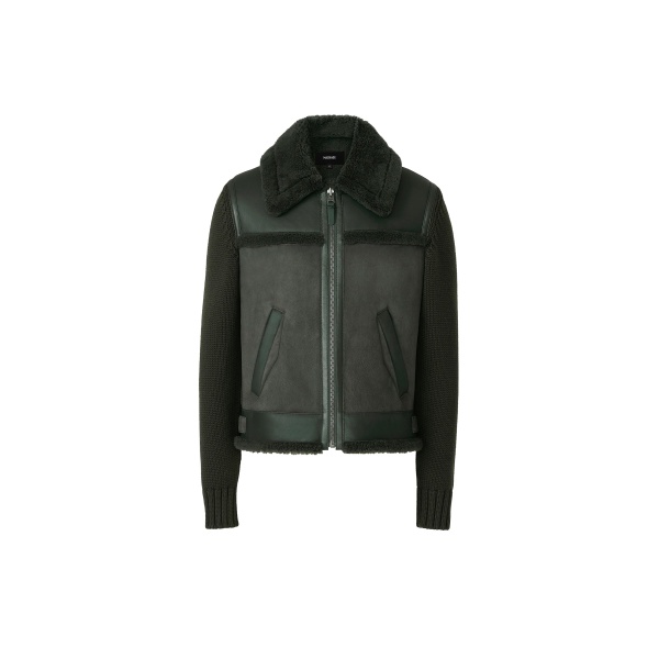 Mackage Torrian Mixed Media Jacket in Evergreen