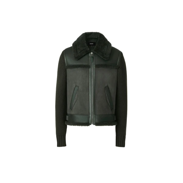 Mackage Torrian Mixed Media Jacket in Evergreen