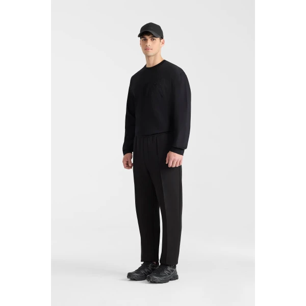 Mackage Trey Long Sleeve Crew Neck T-Shirt in Black
