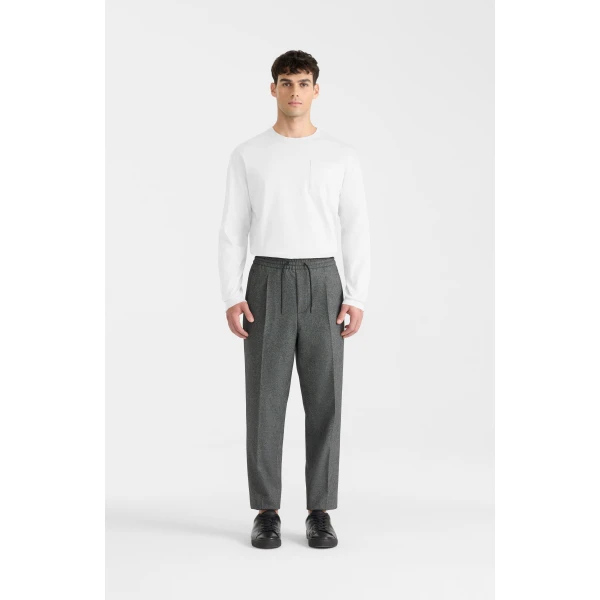 Mackage Trey Long Sleeve Crew Neck T-Shirt in White