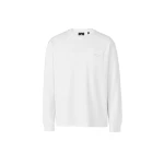 Mackage Trey Long Sleeve Crew Neck T-Shirt in White