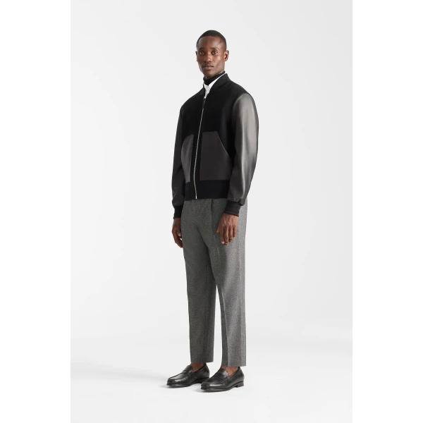 Mackage Tripp Wool Bomber Jacket in Black