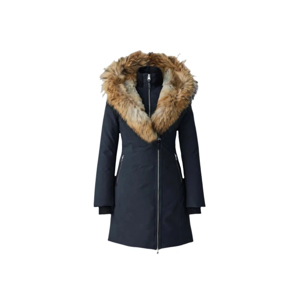 Trish-F Powder Touch Down Coat in Black