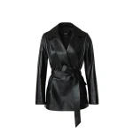 mackage vada-po leather wrap coat