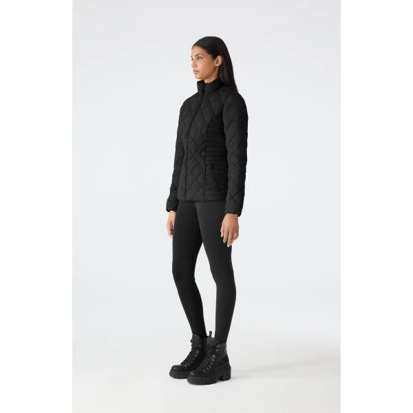 Mackage Vik Diamond Quilted Down Jacket in Black
