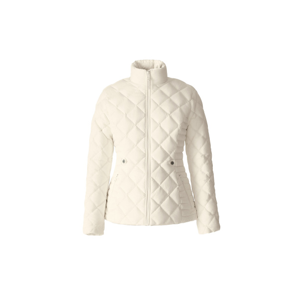 Mackage Vik Diamond Quilted Down Jacket in Cream