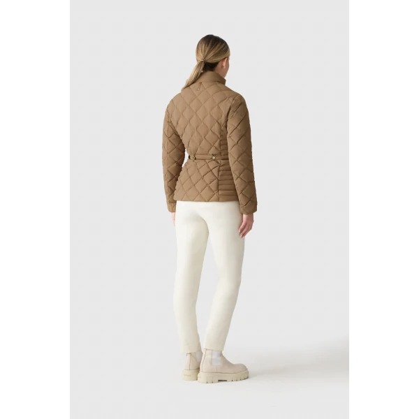 Mackage Vik Diamond Quilted Down Jacket in Otter