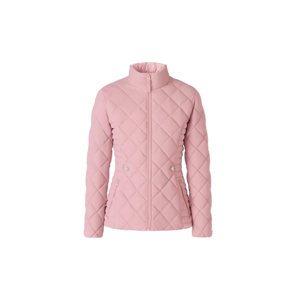 Mackage Vik Diamond Quilted Down Jacket in Soft Pink