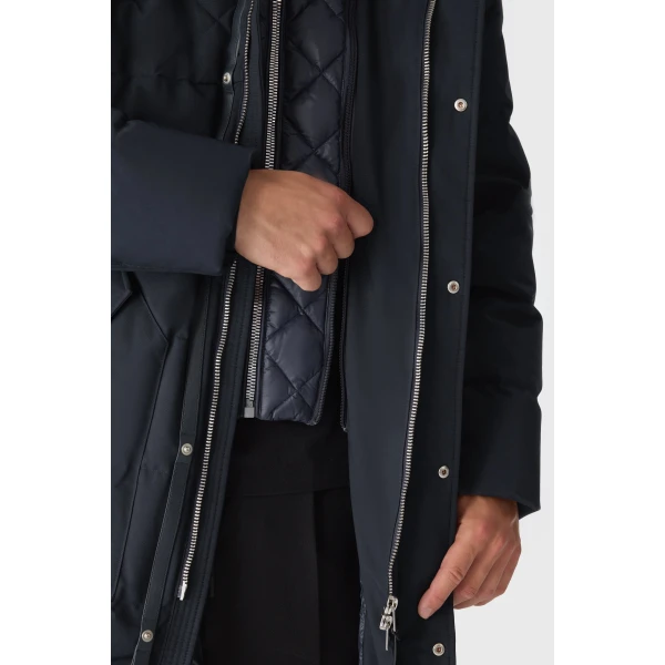 Mackage Werner-Z Quilted Down Parka in Navy